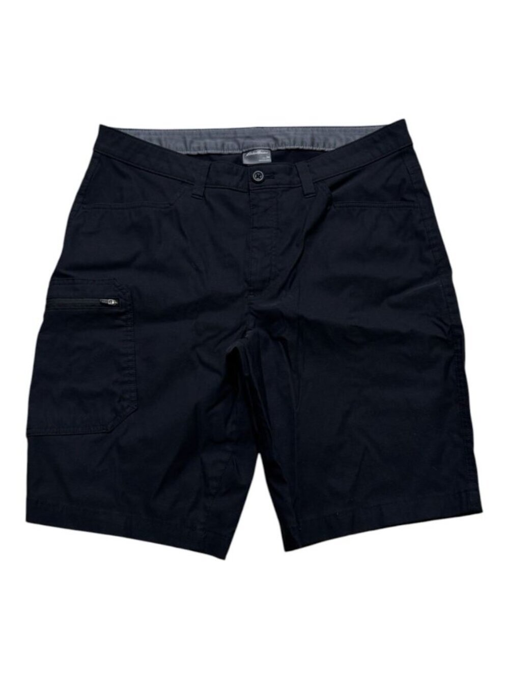 Eddie Bauer Cargo Shorts Mens 34 Black Performance Stretch Hiking Outdoor 10”